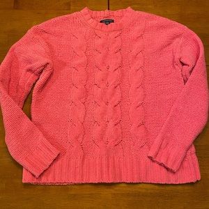 Pink plush sweater from American Eagle, size women’s small